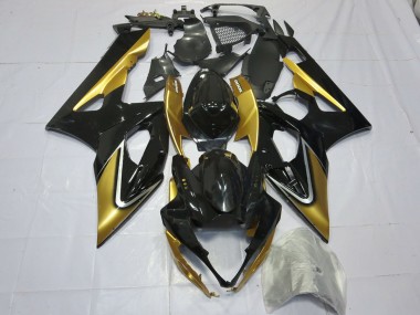 2005-2006 Oro & Negro Suzuki GSXR 1000 Carenado Moto
