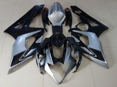 2005-2006 Plata Brillante & Negro Suzuki GSXR 1000 Carenado Moto