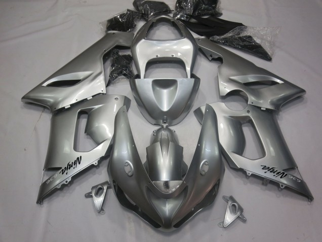 2005-2006 Plata Kawasaki ZX6R Carenado Moto 2005-2006 Plata Kawasaki ZX6R Carenado Moto