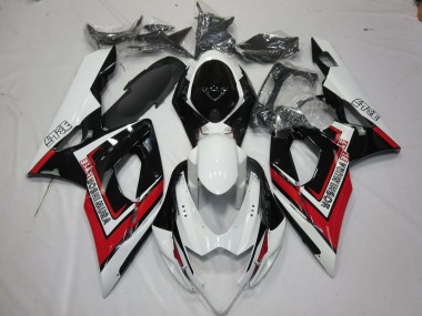 2005-2006 Rojo Blanco & Negro Suzuki GSXR 1000 Carenado Moto