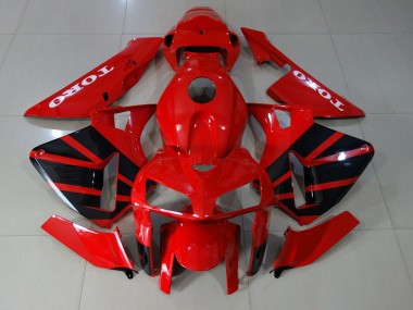 2005-2006 Rojo Brillante Honda CBR600RR Carenado Moto