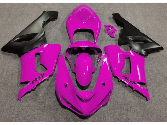 2005-2006 Rosa Brillante Kawasaki ZX6R Carenado Moto 2005-2006 Rosa Brillante Kawasaki ZX6R Carenado Moto