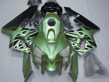 2005-2006 Verde Claro Llama Honda CBR600RR Carenado Moto