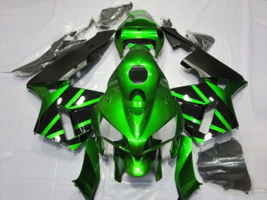 2005-2006 Verde & Negro Honda CBR600RR Carenado Moto