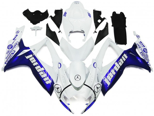 2006-2007 Azul & Blanco Jordan Estilo Brillante Suzuki GSXR 600-750 Carenado Moto 2006-2007 Azul & Blanco Jordan Estilo Brillante Suzuki GSXR 600-750 Carenado Moto