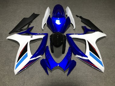 2006-2007 Azul Blanco & Negro Suzuki GSXR 600-750 Carenado Moto