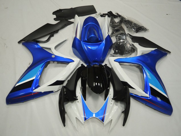 2006-2007 Azul & Blanco Suzuki GSXR 600-750 Carenado Moto 2006-2007 Azul & Blanco Suzuki GSXR 600-750 Carenado Moto