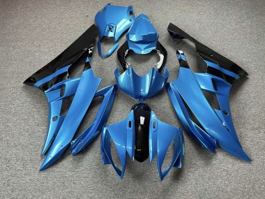2006-2007 Azul Cielo & Negro Yamaha R6 Carenado Moto