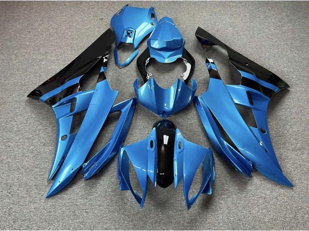 2006-2007 Azul Cielo & Negro Yamaha R6 Carenado Moto 2006-2007 Azul Cielo & Negro Yamaha R6 Carenado Moto