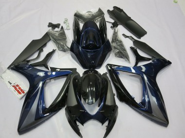 2006-2007 Azul & Gris Suzuki GSXR 600-750 Carenado Moto