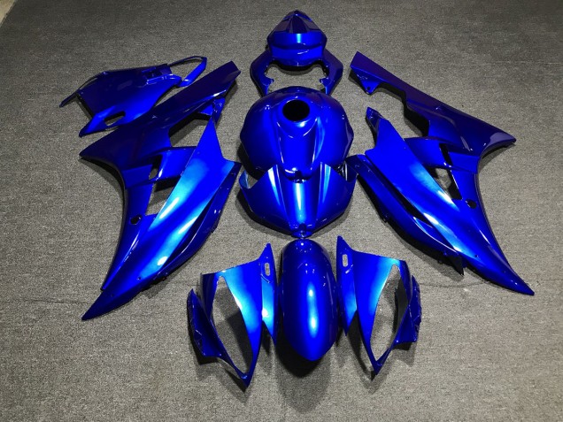 2006-2007 Azul Metálico Liso Yamaha R6 Carenado Moto 2006-2007 Azul Metálico Liso Yamaha R6 Carenado Moto