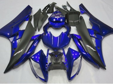2006-2007 Azul Metalizado & Negro Yamaha R6 Carenado Moto