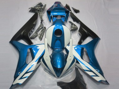 2006-2007 Blanco Brillante & Azul Honda CBR1000RR Carenado Moto