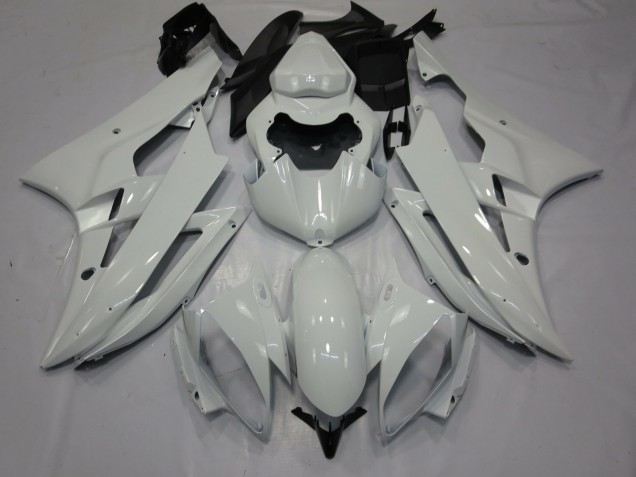2006-2007 Blanco Brillo Yamaha R6 Carenado Moto 2006-2007 Blanco Brillo Yamaha R6 Carenado Moto