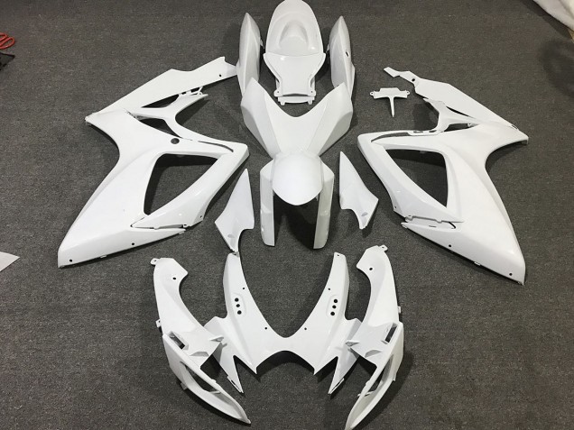 2006-2007 Blanco Mate Suzuki GSXR 600-750 Carenado Moto 2006-2007 Blanco Mate Suzuki GSXR 600-750 Carenado Moto