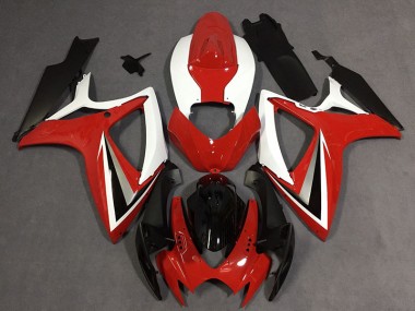 2006-2007 Estilo Rojo Suzuki GSXR 600-750 Carenado Moto