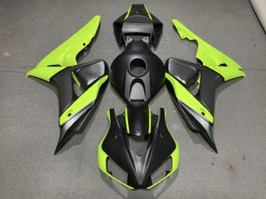 2006-2007 Gris Mate Negro & Verde Honda CBR1000RR Carenado Moto