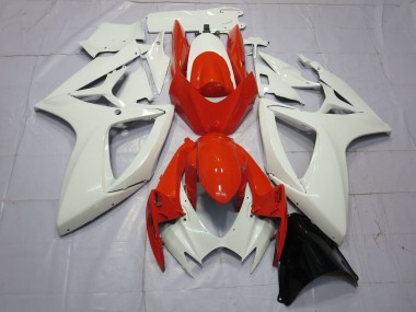 2006-2007 Naranja & Blanco Suzuki GSXR 600-750 Carenado Moto