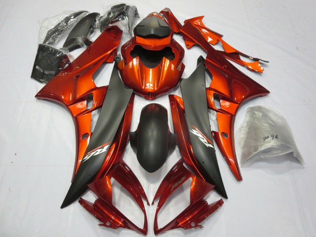 2006-2007 Naranja Quemada Yamaha R6 Carenado Moto 2006-2007 Naranja Quemada Yamaha R6 Carenado Moto