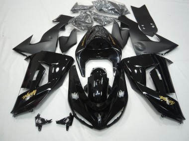 2006-2007 Negro Brillante Kawasaki ZX10R Carenado Moto