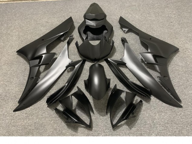 2006-2007 Negro Mate Completo Yamaha R6 Carenado Moto 2006-2007 Negro Mate Completo Yamaha R6 Carenado Moto