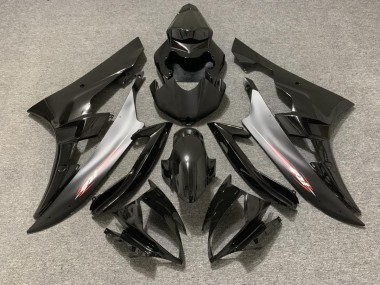 2006-2007 Pin Rojo Mate Negro Yamaha R6 Carenado Moto