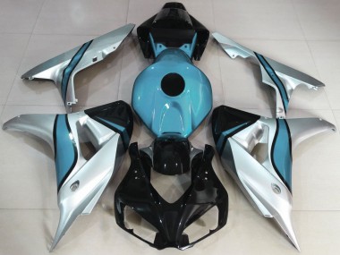 2006-2007 Plata & Azul Claro Personalizado Honda CBR1000RR Carenado Moto