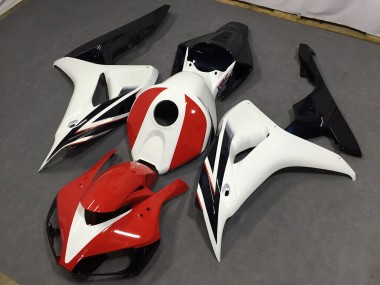 2006-2007 Rojo Brillante & Blanco Honda CBR1000RR Carenado Moto