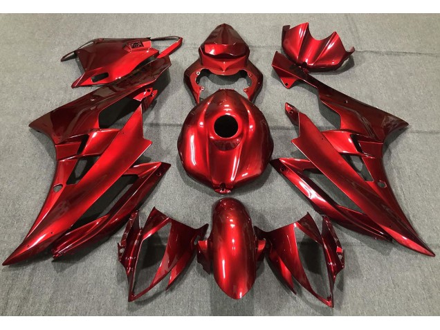 2006-2007 Rojo Brillante Yamaha R6 Carenado Moto 2006-2007 Rojo Brillante Yamaha R6 Carenado Moto