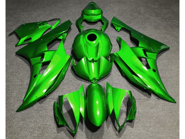 2006-2007 Verde Brillante Yamaha R6 Carenado Moto 2006-2007 Verde Brillante Yamaha R6 Carenado Moto
