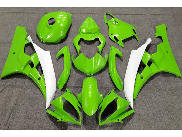 2006-2007 Verde Perla Yamaha R6 Carenado Moto 2006-2007 Verde Perla Yamaha R6 Carenado Moto