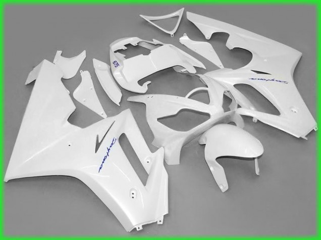 2006-2008 Blanco Brillante Triumph Daytona 675 Carenado Moto