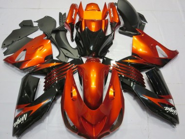 2006-2011 Verde Negro Kawasaki ZX14R Carenado Moto