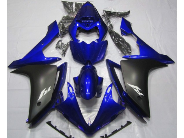 2007-2008 Azul Brillante & Negro Yamaha R1 Carenado Moto 2007-2008 Azul Brillante & Negro Yamaha R1 Carenado Moto