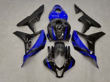 2007-2008 Azul & Negro Honda CBR600RR Carenado Moto