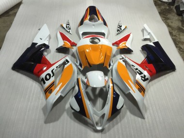 2007-2008 Blanco Personalizado Repsol Honda CBR600RR Carenado Moto