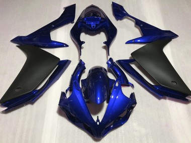 2007-2008 Brillante Azul & Negro Yamaha R1 Carenado Moto