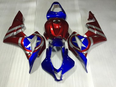 2007-2008 Capitan America Honda CBR600RR Carenado Moto