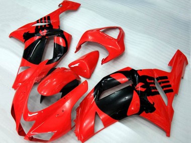 2007-2008 Craneo Rojo Kawasaki ZX6R Carenado Moto