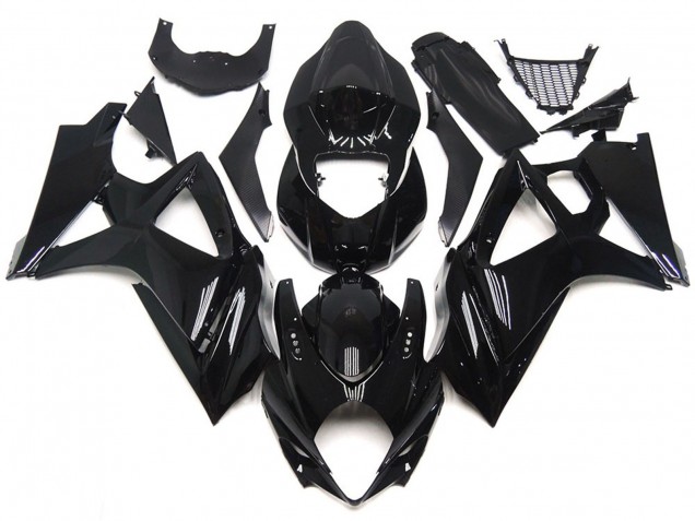 2007-2008 Estilo Negro Brillante & Elegante Suzuki GSXR 1000 Carenado Moto 2007-2008 Estilo Negro Brillante & Elegante Suzuki GSXR 1000 Carenado Moto