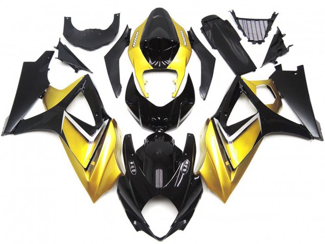 2007-2008 Estilo Personalizado OEM Amarillo Dorado Suzuki GSXR 1000 Carenado Moto 2007-2008 Estilo Personalizado OEM Amarillo Dorado Suzuki GSXR 1000 Carenado Moto
