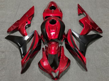 2007-2008 Estilo Rojo Intenso OEM Honda CBR600RR Carenado Moto