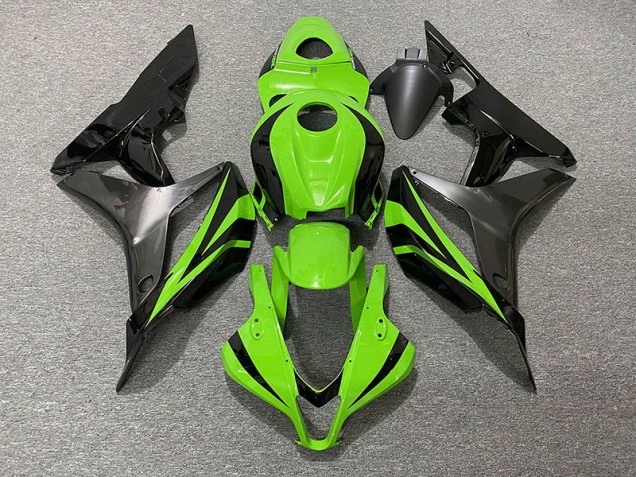 2007-2008 Estilo Verde Eléctrico OEM & Gris Honda CBR600RR Carenado Moto