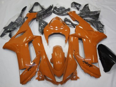 2007-2008 Naranja Brillante Kawasaki ZX6R Carenado Moto