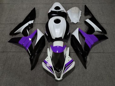 2007-2008 Negro Blanco & Púrpura Honda CBR600RR Carenado Moto