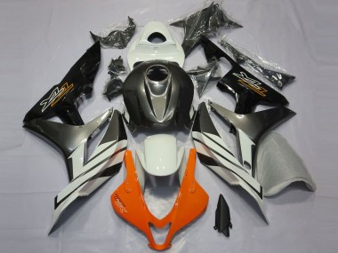 2007-2008 Negro Gris & Naranja Honda CBR600RR Carenado Moto