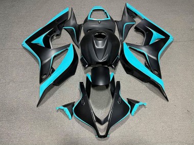 2007-2008 Negro Mate & Cian Honda CBR600RR Carenado Moto