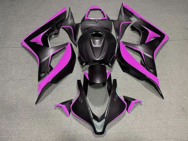 2007-2008 Negro Mate & Rosa Honda CBR600RR Carenado Moto