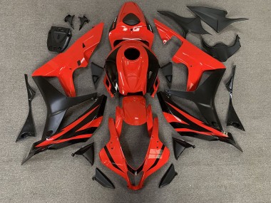 2007-2008 OEM Estilo Rojo Honda CBR600RR Carenado Moto