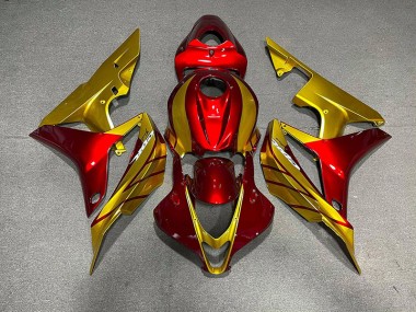 2007-2008 Oro Rojo Honda CBR600RR Carenado Moto